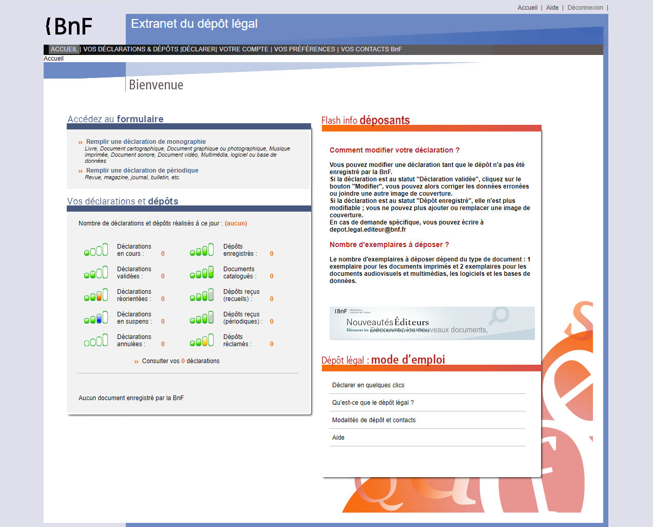 BNF Extranet étape 3