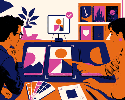 Un auteur et une designer comparent trois concepts de couverture