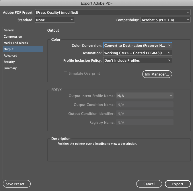 Color conversions convert to destination